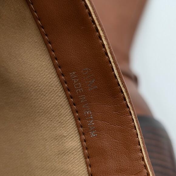 Linea Paolo Kamile Knee High Riding Boots Almond Toe Brown Size US6.5M EU37 - Picture 9 of 11